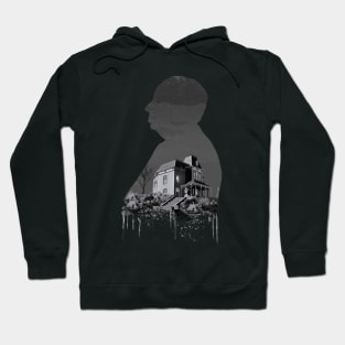 Alfred Hitchcock's Psycho Silhouette Illustration Hoodie